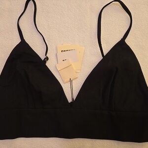 Sandro Bralette NWT Size FR 4 US 10 Black